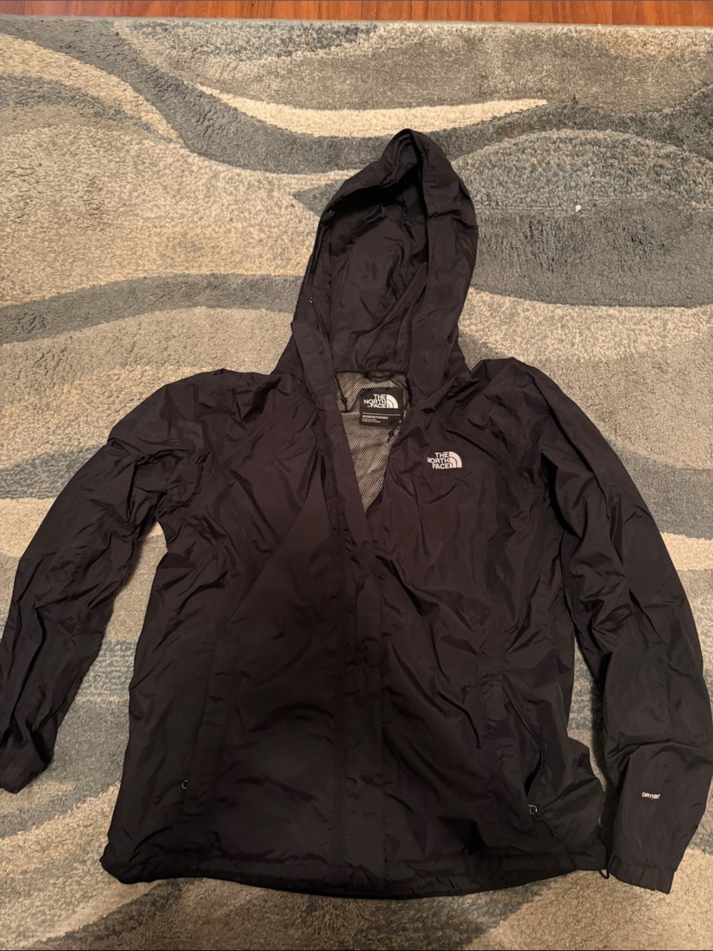The North Face Black Hooded Windbreaker Jacket